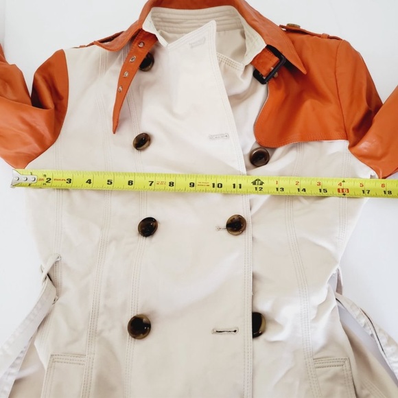 W118 by WALTER BAKER Orange Faux Leather Moto
Cotton Trench Coat - Picture 9 of 10